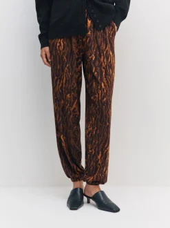 Animal Print Jersey Harem Joggers