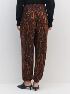 Animal Print Jersey Harem Joggers