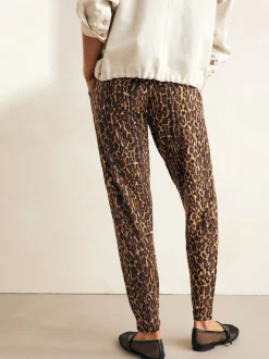 Animal Print Jersey Joggers