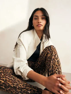 Animal Print Jersey Joggers