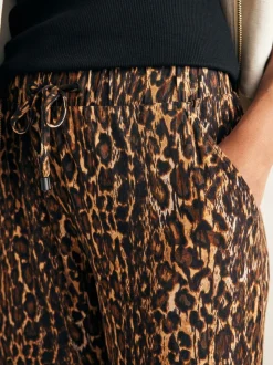 Animal Print Jersey Joggers