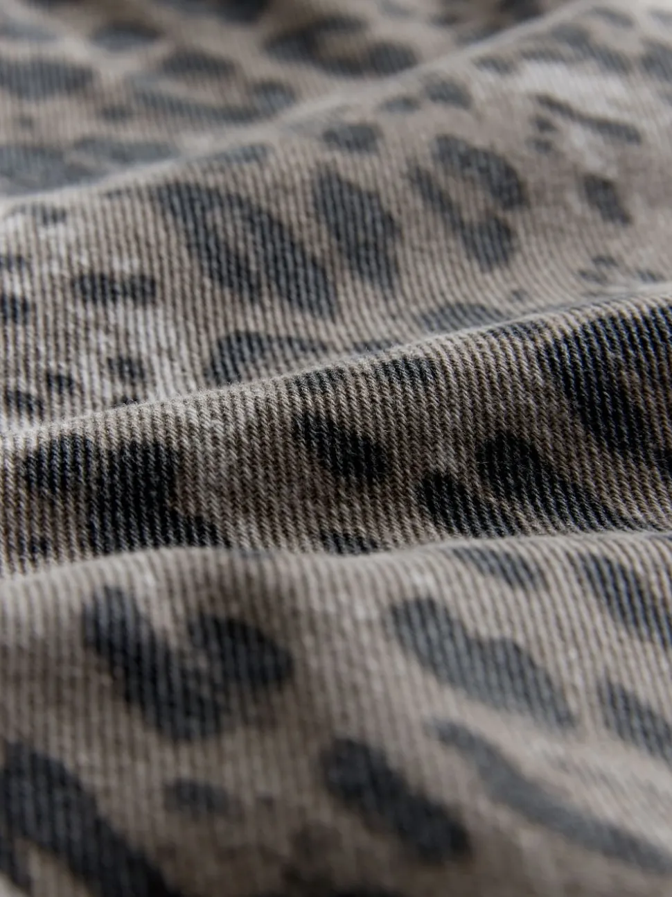 Animal Print Maternity Barrel Denim Jeans