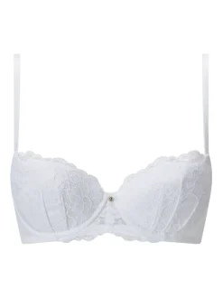 Ann Summers Black & White Pad Balcony Sexy Lace Underwired Bras 2 Pack