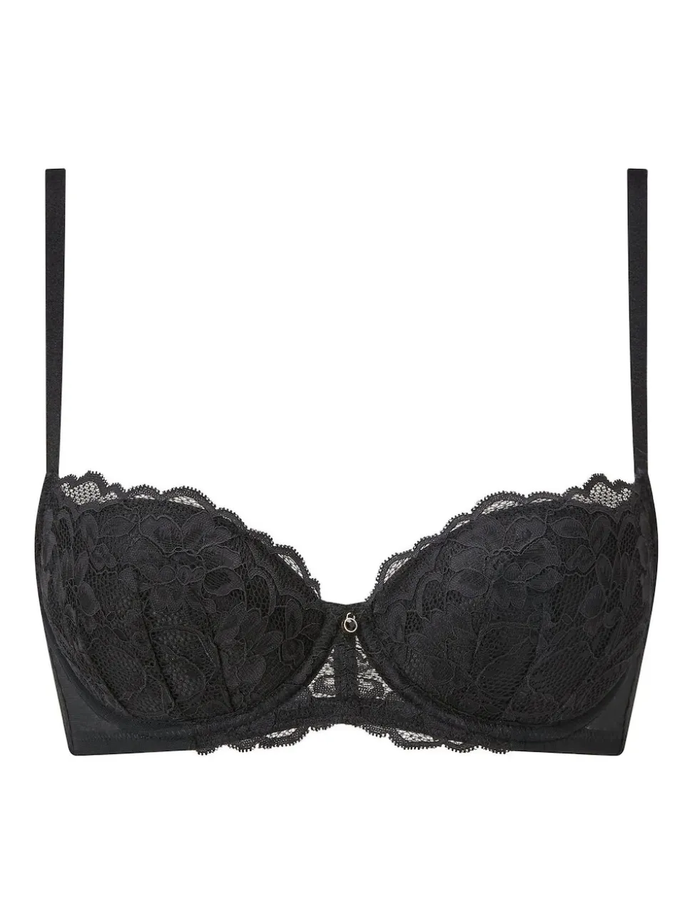 Ann Summers Black & White Pad Balcony Sexy Lace Underwired Bras 2 Pack