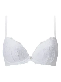 Ann Summers Black & White Pad Plunge Sexy Lace Underwired Bras 2 Pack
