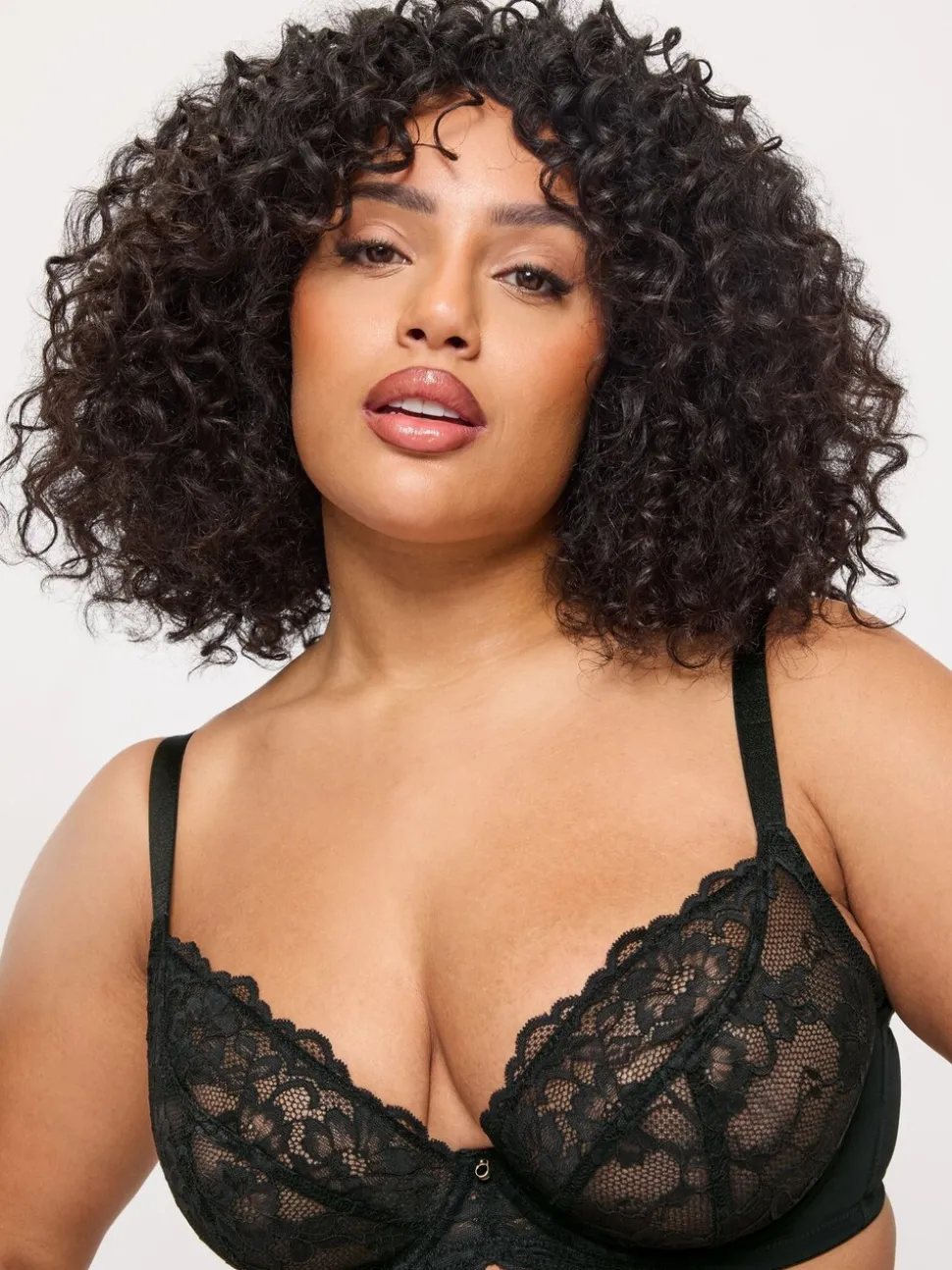 Ann Summers Black DD+ Non Pad Plunge Sexy Lace Underwired Bras 2 Pack