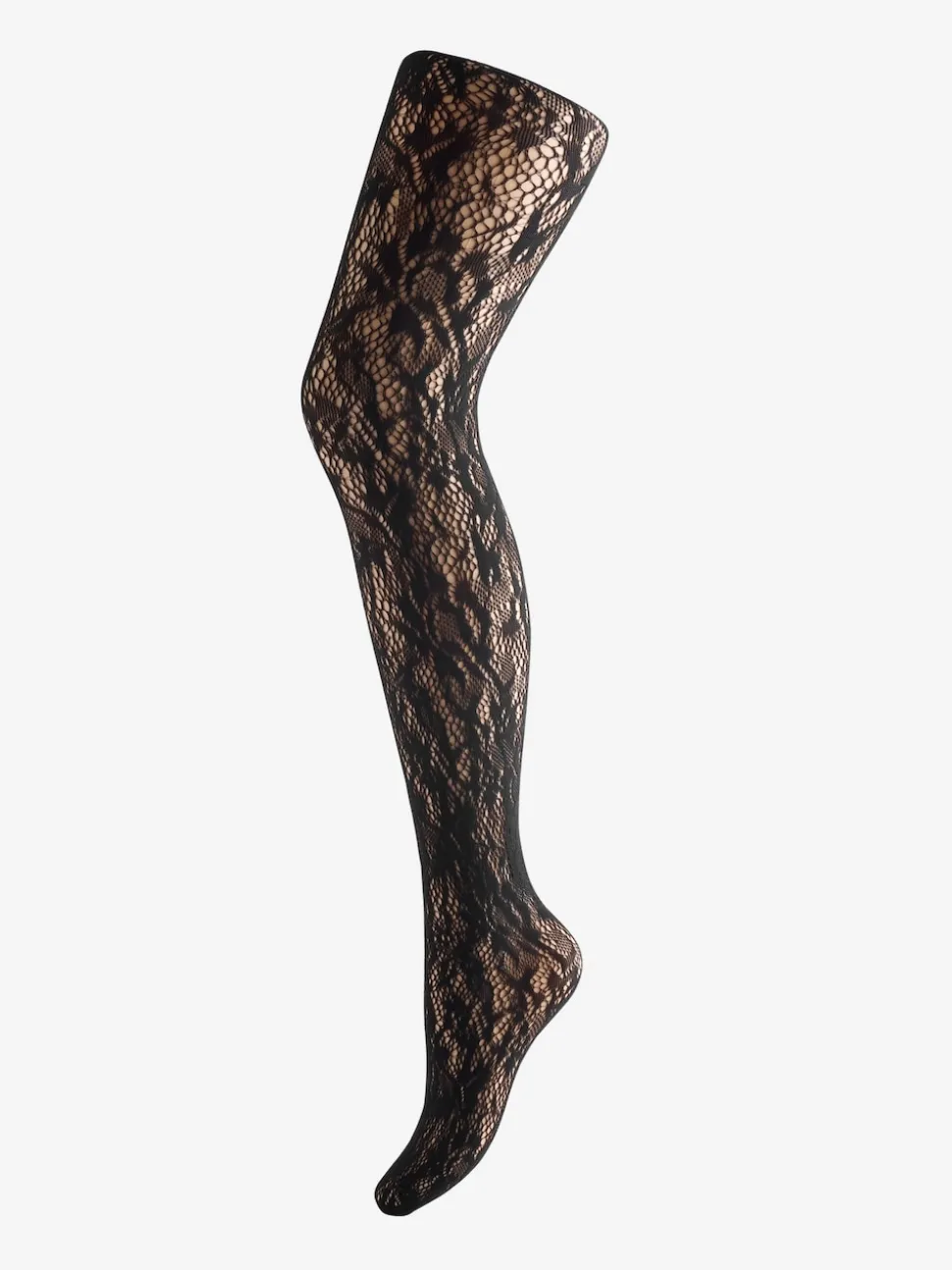 Ann Summers Black Lace Strappy Crotchless Tights