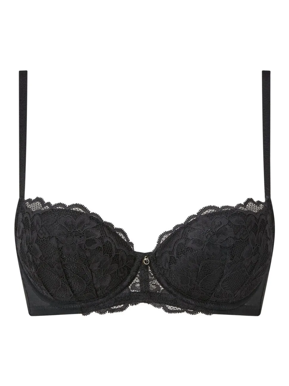 Ann Summers Black Pad Balcony Sexy Lace Underwired Bras 2 Pack