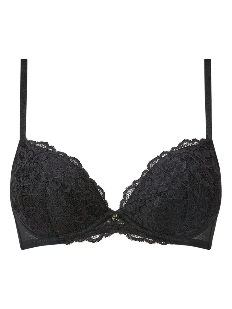 Ann Summers Black Pad Plunge Sexy Lace Underwired Bras 2 Pack