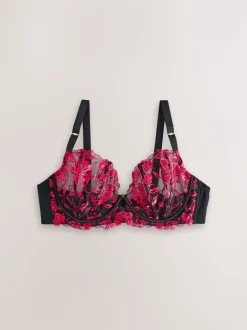 Ann Summers Black The Hero Non Pad Plunge Wired Bra