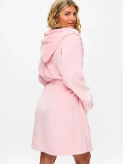 Ann Summers Pink Signature Sparkle Fluffy Robe
