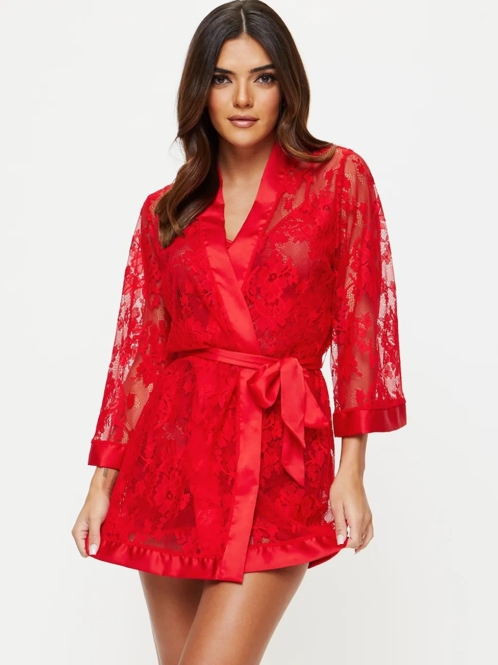 Ann Summers Red The Dark Hours Robe Dressing Gown