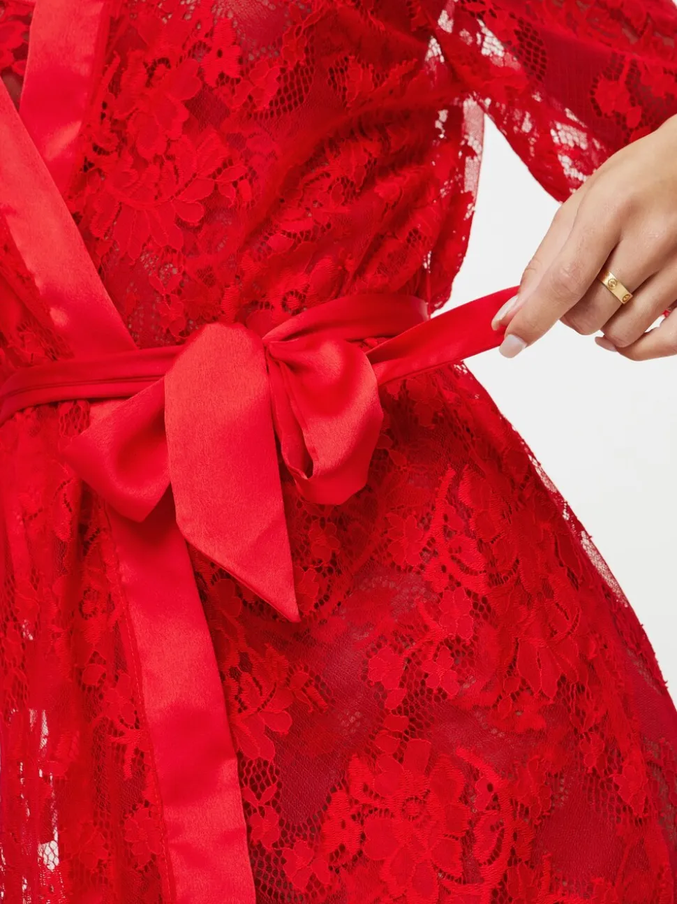 Ann Summers Red The Dark Hours Robe Dressing Gown