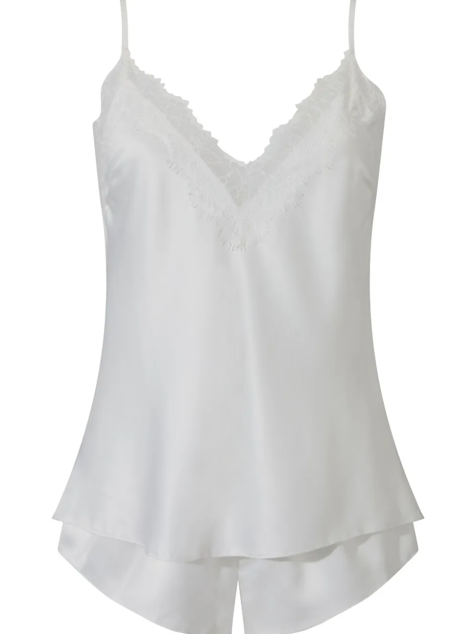 Ann Summers White Cerise Satin Cami Set