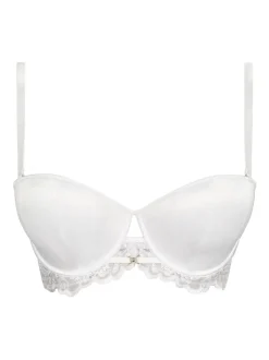 Ann Summers White The Icon Padded DD+ Satin Multiway Strapless Bra
