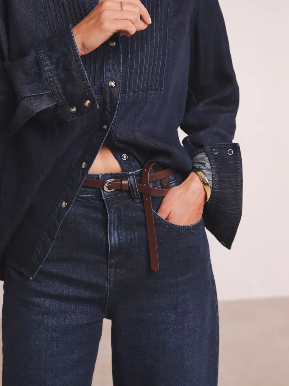 Anthology By JD Williams Blue Premium Barrel Leg Jeans