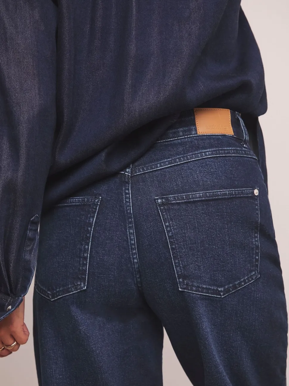 Anthology By JD Williams Blue Premium Barrel Leg Jeans
