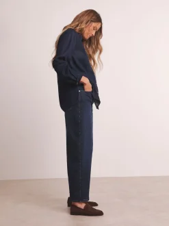 Anthology By JD Williams Blue Premium Barrel Leg Jeans