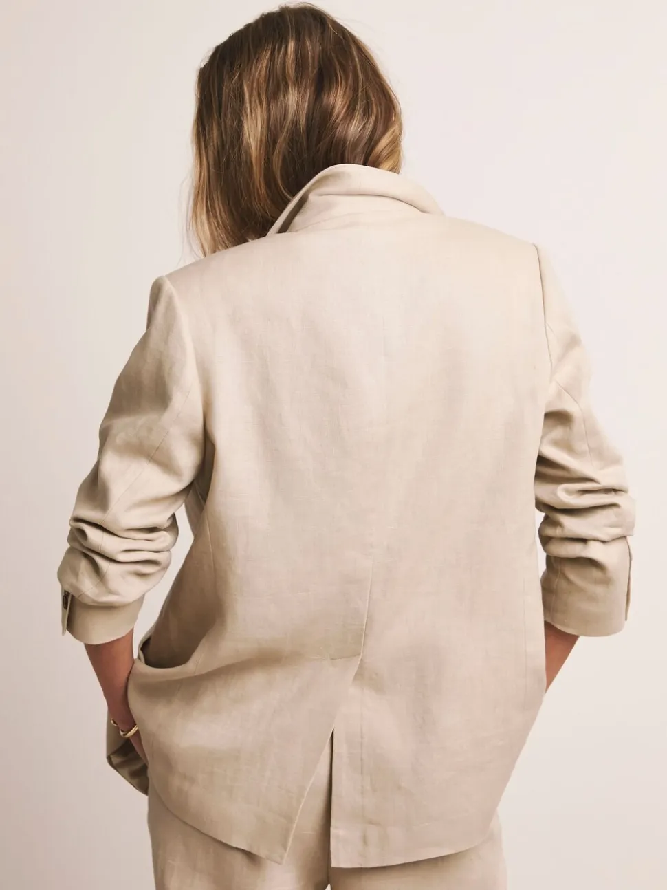 Anthology By JD Williams Natural Premium 100% Linen Blazer