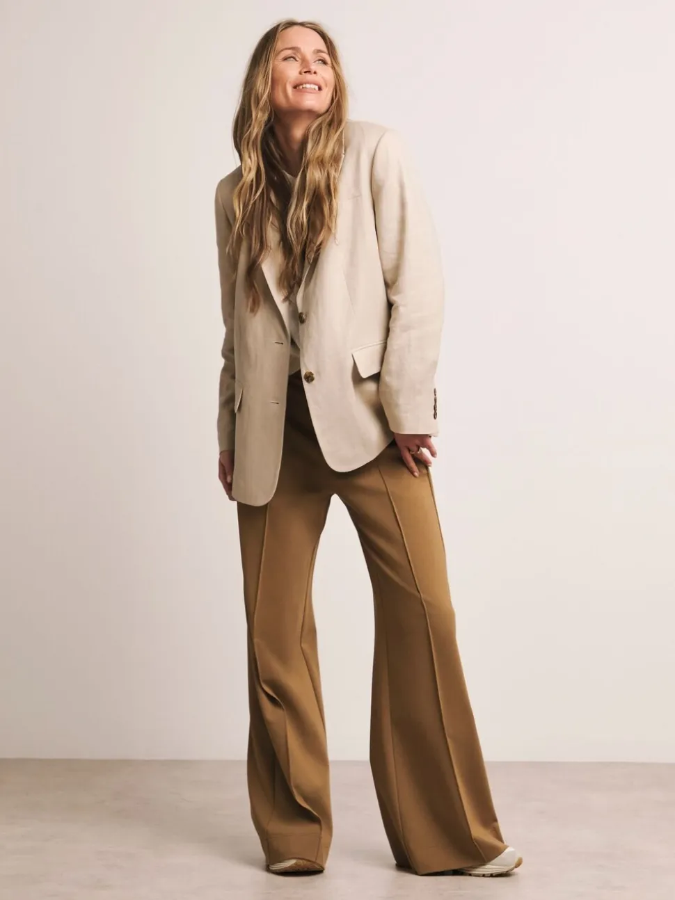 Anthology By JD Williams Natural Premium 100% Linen Blazer