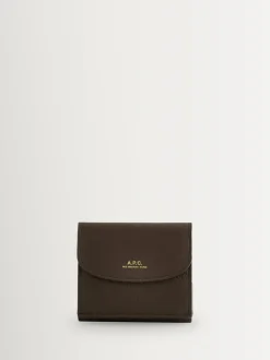 A.P.C. Brown Trifold Geneve Wallet