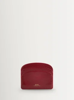 A.P.C. Red Half-Moon Card Holder