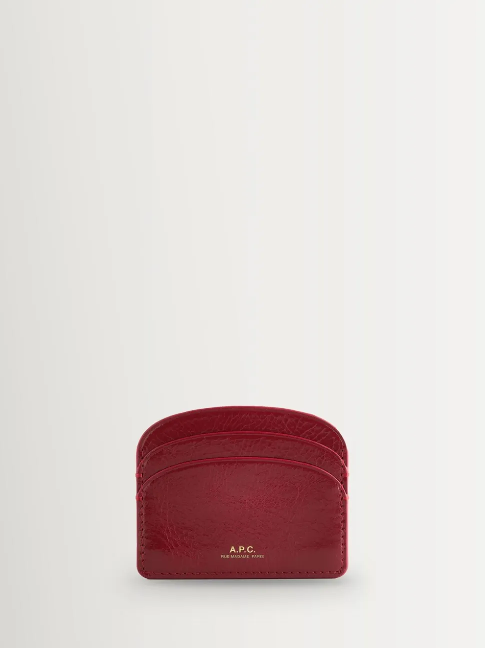 A.P.C. Red Half-Moon Card Holder