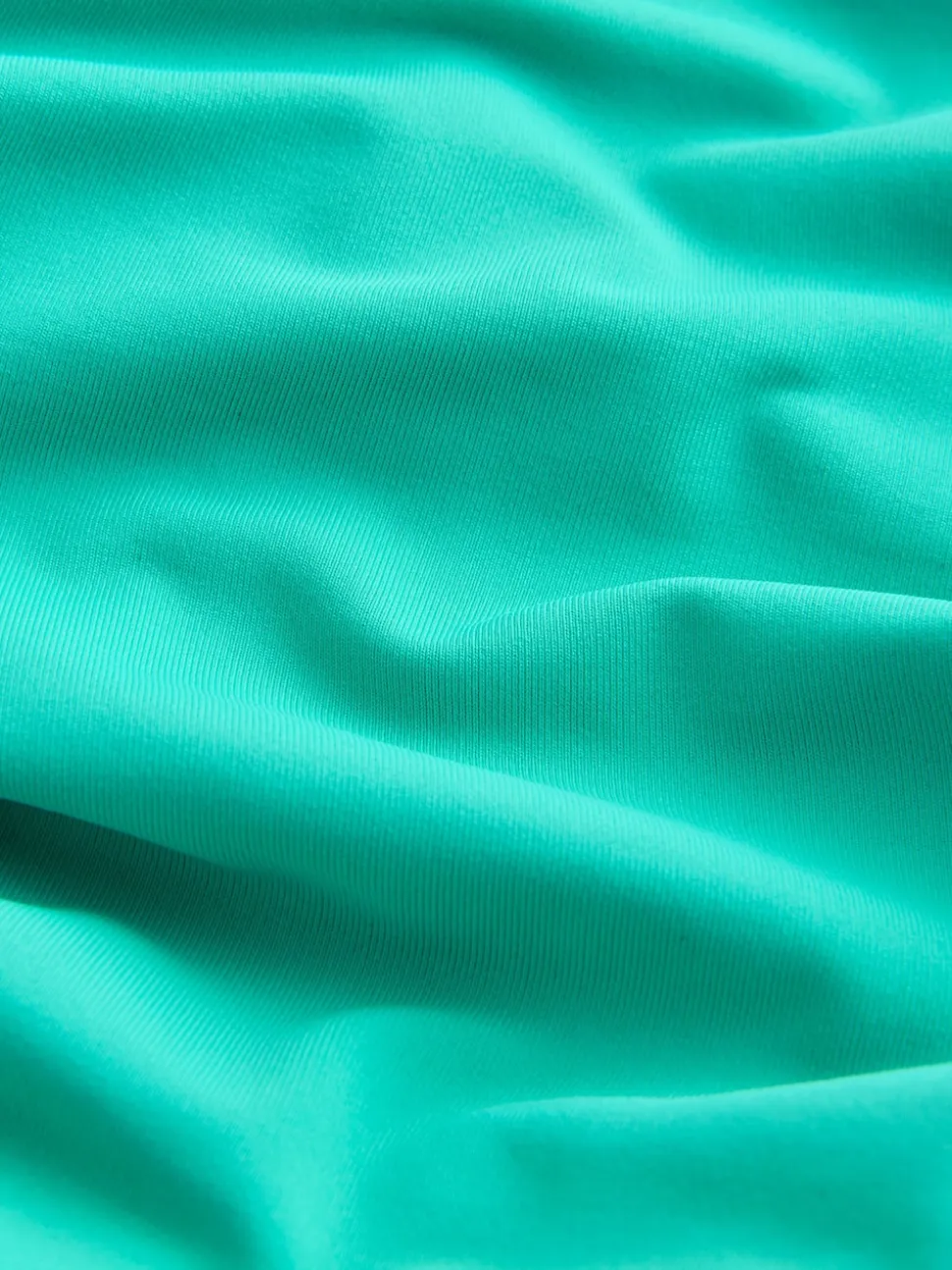 Aqua Green DD+ Knot Front Plunge Bikini Top