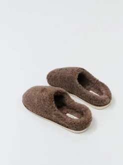 Aruelle Cleo Extra Soft Brown Crafted Slippers