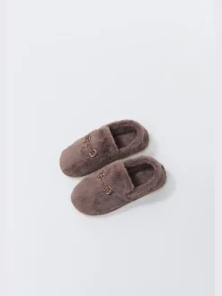 Aruelle Kelly Extra-Soft Brown Slippers