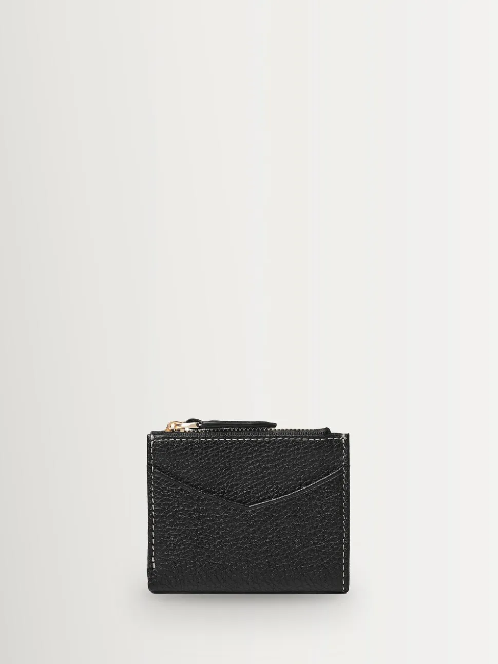 Aspinal of London Black Hudson Multi-Use Pocket Wallet Pebble Leather