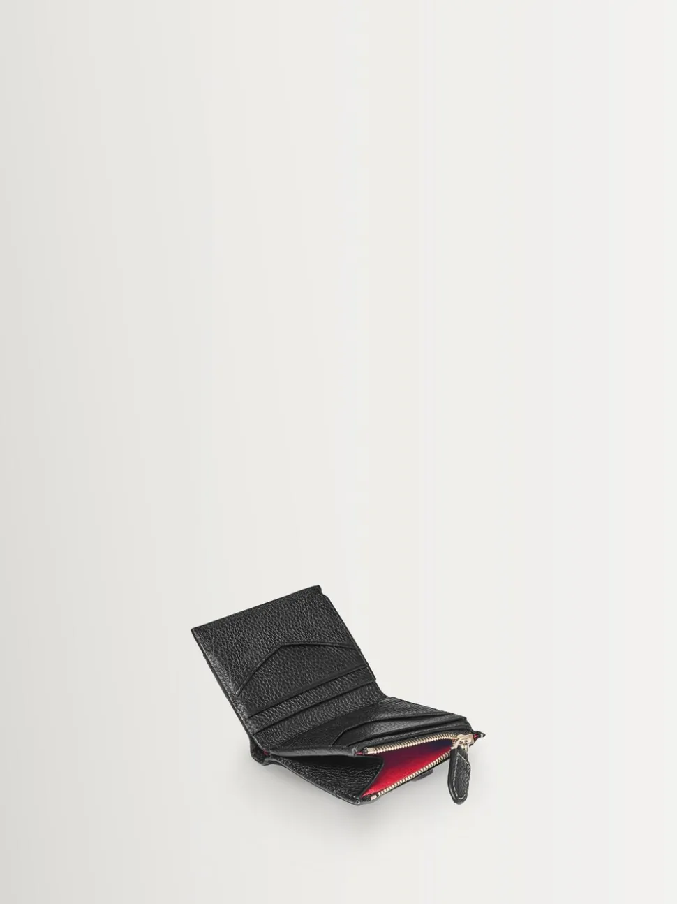 Aspinal of London Black Hudson Multi-Use Pocket Wallet Pebble Leather