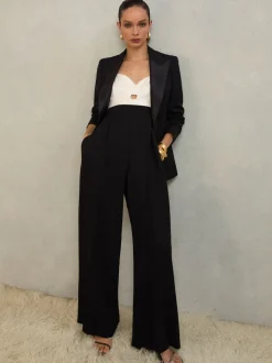 Atelier Black Darcey Atelier Colourblock Wide-Leg Jumpsuit