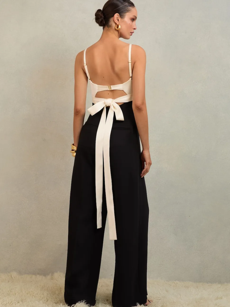 Atelier Black Darcey Atelier Colourblock Wide-Leg Jumpsuit