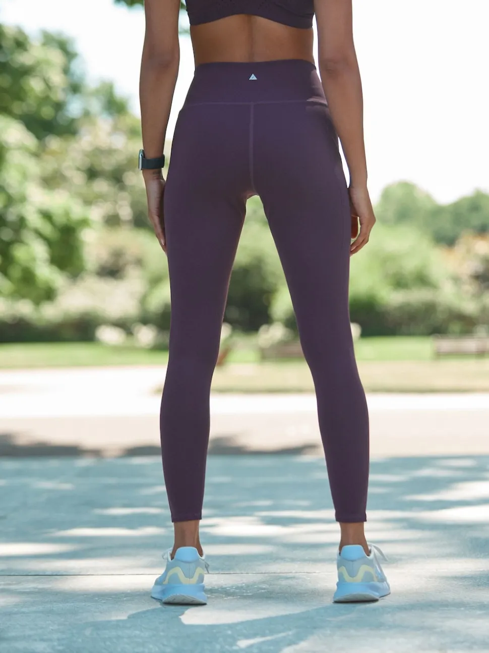Aubergine Active Sports Dry Tech Sculpting Leggings