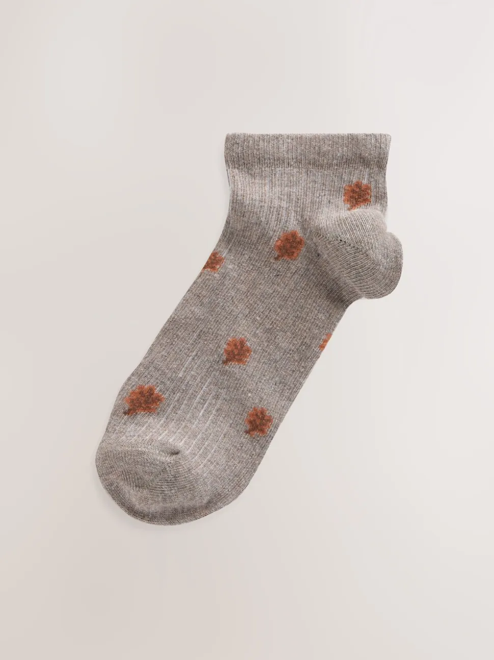 Autumn Animals Ditsy Trainers Socks 4 Pack