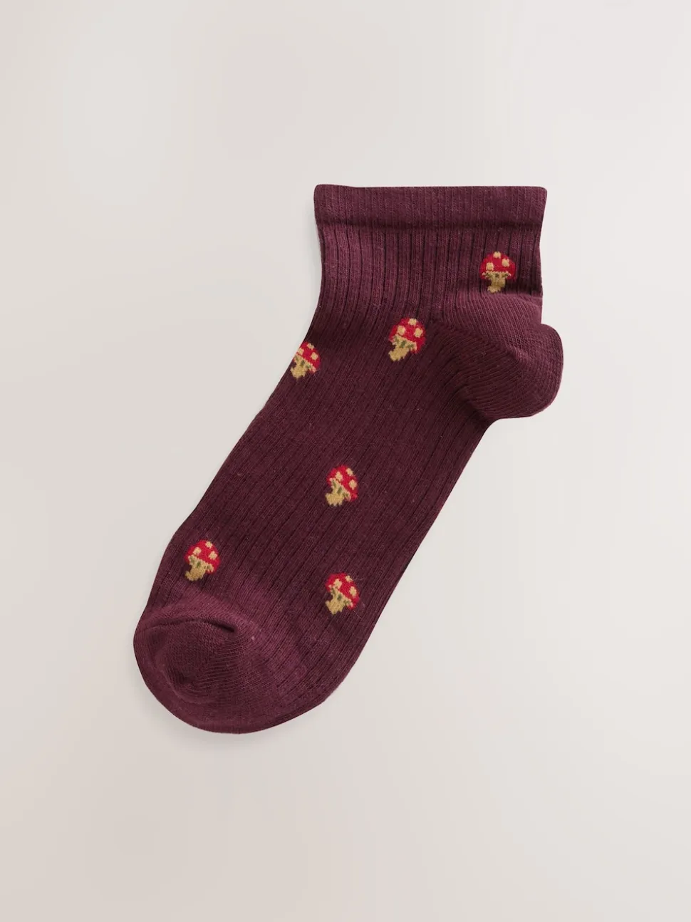 Autumn Animals Ditsy Trainers Socks 4 Pack