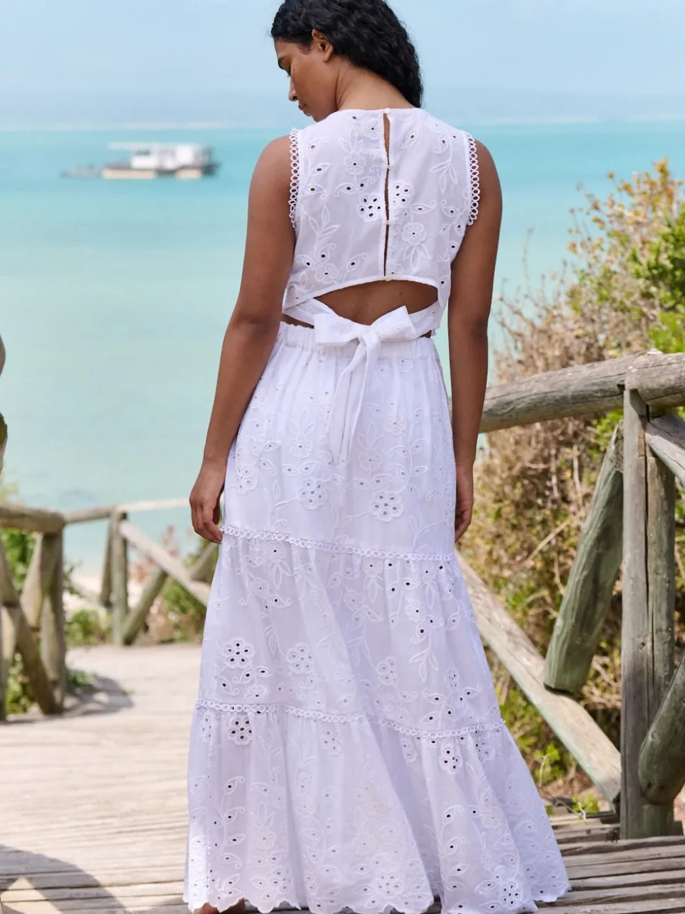 B by Ted Baker Broidery Beach White Skirt