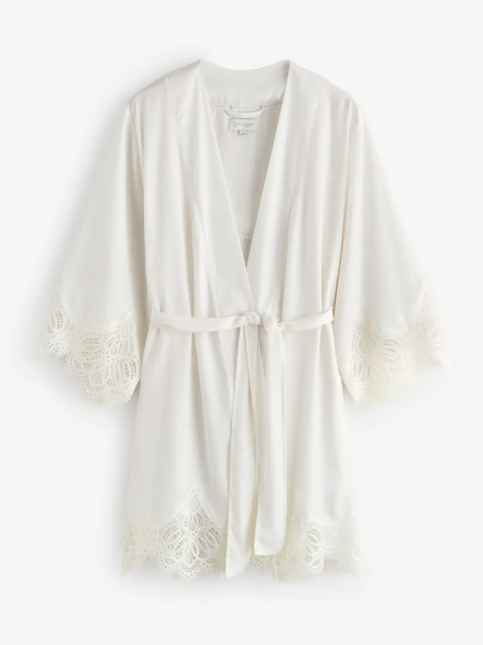 B by Ted Baker Ecru Satin Lace Bridal Robe