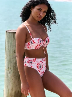 B by Ted Baker Floral Wired Bikini White Top
