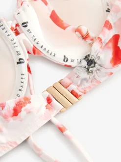 B by Ted Baker Floral Wired Bikini White Top
