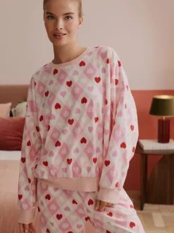 Bath & Body Works Pink Hearts Twosie Pyjamas