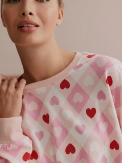 Bath & Body Works Pink Hearts Twosie Pyjamas