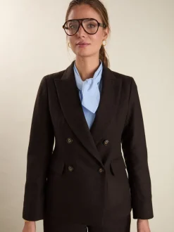 Baukjen Cissy Wool Blend Brown Blazer