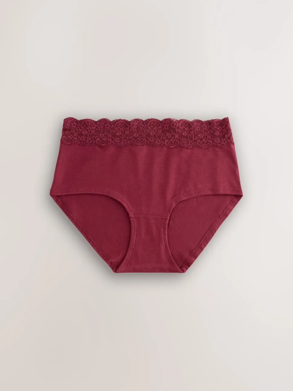 Berry Bow Print Midi Cotton Lace Knickers 4 Pack
