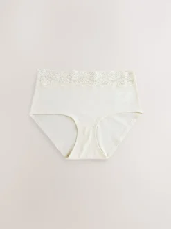 Berry Bow Print Midi Cotton Lace Knickers 4 Pack