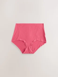 Berry Pink Full Brief Cotton Rich Knickers 5 Pack