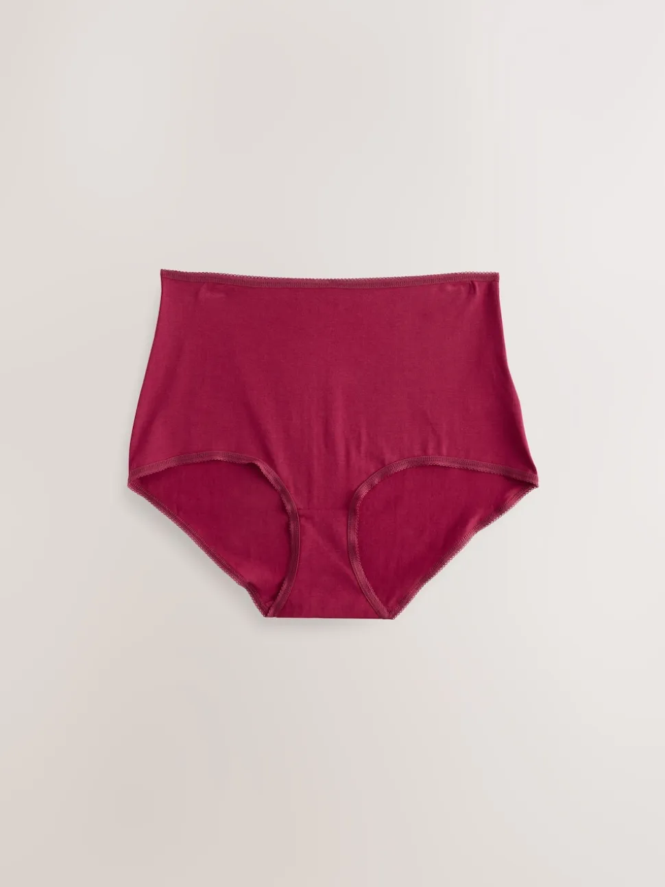 Berry Pink Full Brief Cotton Rich Knickers 5 Pack