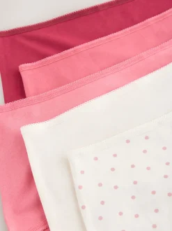 Berry Pink Midi Cotton Rich Knickers 5 Pack