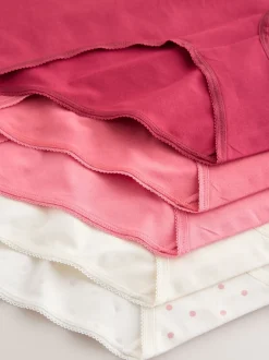 Berry Pink Midi Cotton Rich Knickers 5 Pack